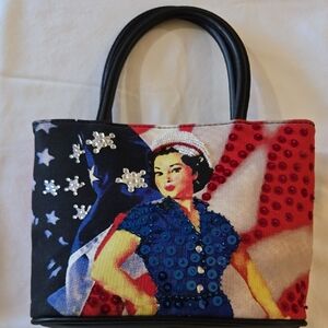 Vintage Y2K St Johns Bay American Patriot Purse